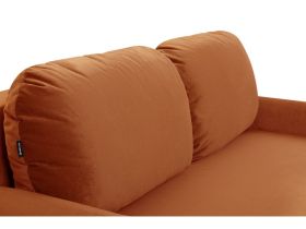 Диван прямой Массе-М Мини Велюр Терракотовый