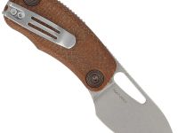 Складной нож Fox Nix, сталь D2, рукоять микарта, коричневый