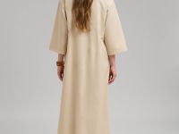 Свободное платье А-силуэта из тенселя