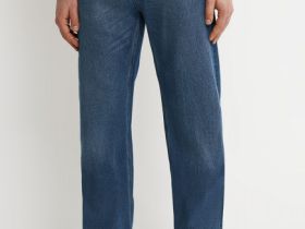 Прямые джинсы, Синий