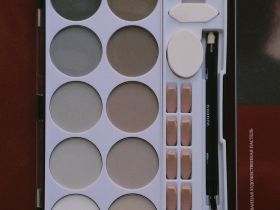 Набор прессованной пастели nuance., Tablette chromatique, серые оттенки, 10 цв., с инструментами