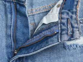 Широкие джинсы Wide leg для девочек, Голубой