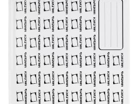 Холст грунтованный на картоне Малевичъ 25x25 см