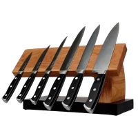 Подставка для ножей магнитная Woodinhome KS015SON-ST, дуб/мрамор