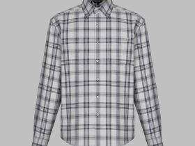 Рубашка из хлопковой фланели в клетку