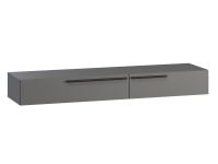ТВ-тумба подвесная Кимбол 160x20 Графитовый