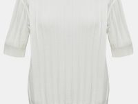 Джемпер из хлопка с коротким рукавом