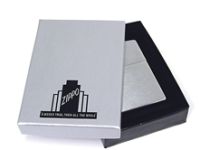 Зажигалка ZIPPO Replica™ с покрытием Street Chrome™, латунь/сталь, серебристая, матовая, 36x12x56 мм