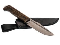 Туристический нож Kizlyar Supreme Baikal, сталь D2 SW,  рукоять орех
