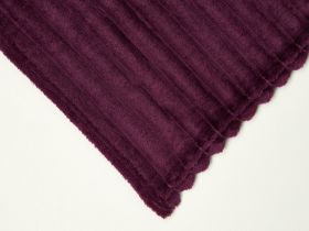 Плед Мягкая полоска/Soft strip, слива