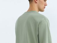 Базовая футболка с необработанным краем, Зеленый