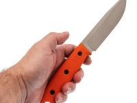 Туристический нож Универсал, сталь AUS-10Co, рукоять оранжевый G10