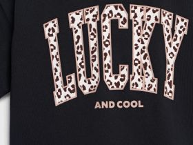 Свободная футболка для девочек, Черный