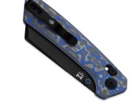 Складной нож Kizer Madrac, сталь Nitro-V, рукоять микарта, синий/черный