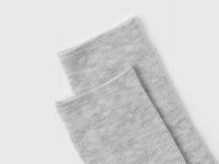 Носки в рубчик с вискозой, Серый