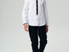 Рубашка на кнопках для мальчика