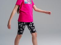 Брюки трикотажные для девочек (легинсы укороченные), 2 пары в комплекте