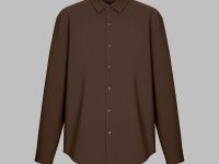 Рубашка прямого кроя с вискозой