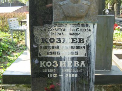 Могила - Козиев Анатолий Гаврилович (1906-1985), Герой Советского Союза