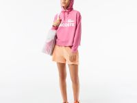 Женская толстовка - худи Lacoste оверсайз