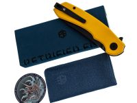 Раскладной нож Petrified Fish Waterspout, сталь 14C28N с покрытием PVD, рукоять желтый G10