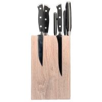 Подставка настольная магнитная для 6 ножей Woodinhome KS003SOW, дуб