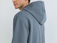 Толстовка на молнии с капюшоном, Серый