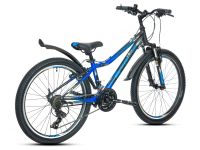 Подростковый велосипед Stels Navigator 410 V 21 sp 24, год 2026, цвет Серый-Черный, ростовка 12