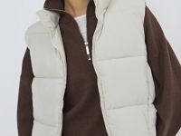 Утеплённый жилет, Бежевый