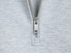 Свитшот с воротником-стойкой на молнии, Серый