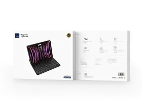 Чехол-клавиатура WIWU Magnetic Keyboard для Apple iPad 10.9/ iPad Air 11 (2024) русская раскладка (F17) (черный)