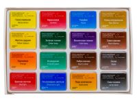 Набор акварели "Сонет" 16 цв в кюветах в картон. уп