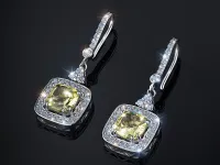 Серьги из серебра с и цитринами э0673сг04250361_white