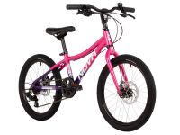 Детский велосипед Novatrack Katrina 20 Disc, год 2025, цвет Зеленый-Фиолетовый