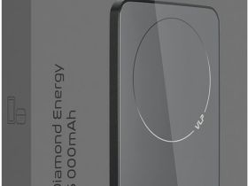 Портативное зарядное устройство VLP Diamond Energy MagSafe / Qi 5000 мАч Чёрное