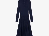 Женское шерстяное платье Lacoste с длинными рукавами