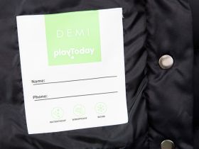 Куртка текстильная с полиуретановым покрытием для девочек