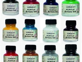Тушь акриловая Manuscript "Acrylic Artists Ink" 30 мл, пурпурный
