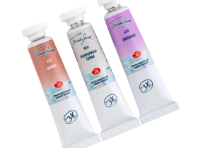 Набор акварели "Белые Ночи" Пастель 3 3 тубы x10 мл, пластиковый коррекс