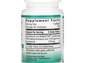 Nutricology, дельта-фракция токотриенолов, 125 мг, 90 капсул