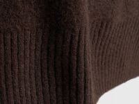 Свитер из мягкой пряжи с шерстью, Коричневый