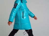 Пальто текстильное с полиуретановым покрытием для девочек