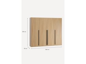 Распашной шкаф Кимбол 4-240x210 Дуб Барбера