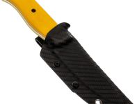 Туристический нож Соболь, сталь D2, рукоять G10, желтый