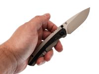 Складной нож Kansept Raven, сталь CPM 20CV, рукоять титан серый