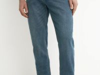 Базовые зауженные джинсы, Синий