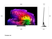 Телевизор LG OLED55G6RLA.ARUG серебристый/черный, 55", OLED 4K UHD, 120 Гц, Smart TV (webOS)