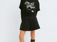 Джинсовая юбка в складку для девочек, Серый