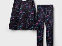 Термокомплект трикот. для девочек: фуфайка (футболка) с длин. рук, брюки для эпизод. использования