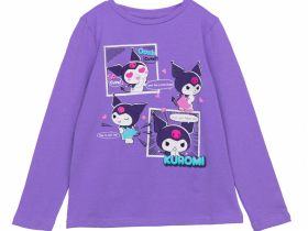 Фуфайка трикотажная для девочек (футболка с длинными рукавами)